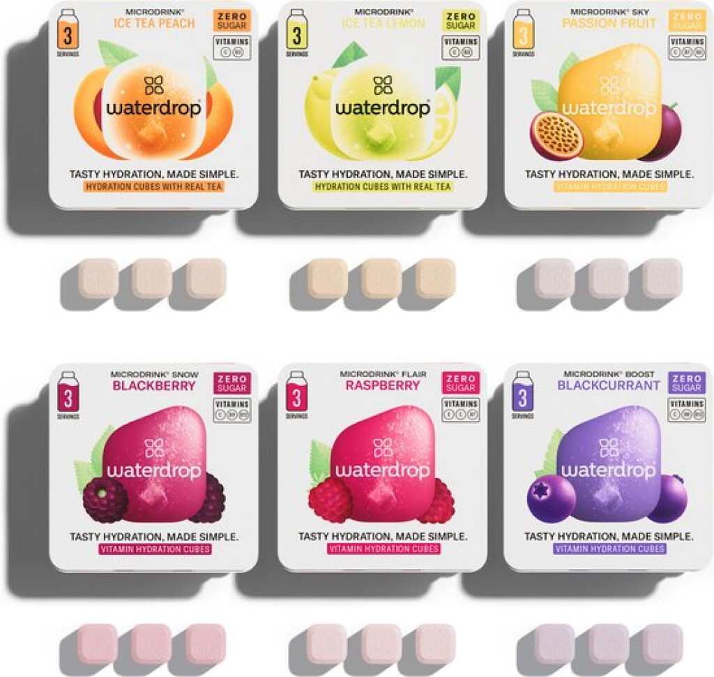 Waterdrop Microdrink, doosje 12 stuks + 3 losse stuks